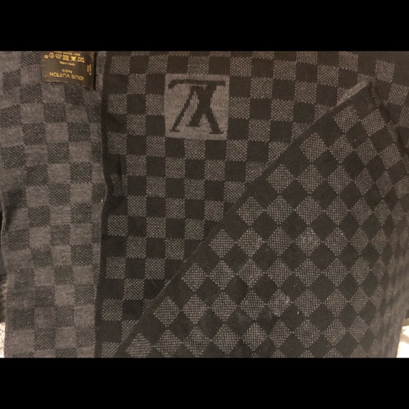 Louis Vuitton Damier Graphite Wool Men’s scarf - Picture 3 of 4